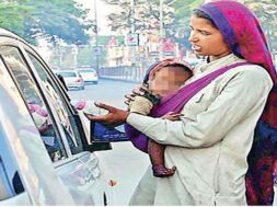 Beggars on four roads in Ahmedabad-1