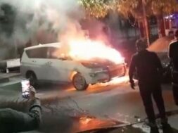 baroda,car fire