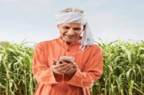 farmer with mobile