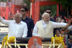 pm road show in rajkot